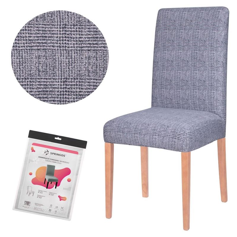 Casa si Gradina - Textile si covoare - Huse pentru mobilier - Husa scaun bucatarie, spandex, dimensiune universala, albastru - Infinity.ro