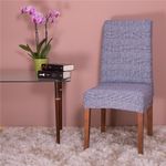 Casa si Gradina - Textile si covoare - Huse pentru mobilier - Husa scaun bucatarie, spandex, dimensiune universala, albastru - Infinity.ro