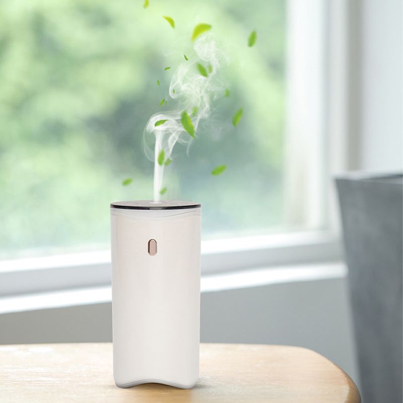 Casa si Gradina - Decoratiuni - Aromaterapie si lumanari - Difuzoare aromaterapie - Difuzor aromaterapie cu ultrasunete Trendmark, alimentare USB C, rezervor 100ml, inchidere automata, lumina LED, alb - Infinity.ro