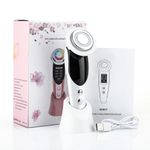 Ingrijire personala si Cosmetice - Aparate & accesorii ingrijire personala - Aparate cosmetice - Aparate intretinere si ingrijire corporala - Aparat premium pentru tratament facial si intinerirea pielii 5 in 1, LED,  Lifting, Anti Rid, vibratii EMS, Microcurent, Masaj facial, Alb - Infinity.ro