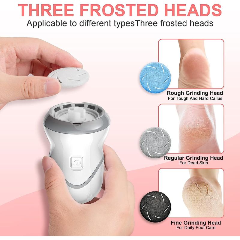 Ingrijire personala si Cosmetice - Aparate & accesorii ingrijire personala - Aparate cosmetice - Aparate intretinere si ingrijire corporala - Pila electrica Trendmark, pentru curatarea calcaielor si talpilor, miscare rotativa,  reincarcabila, 2 viteze, 3 rezerve - Infinity.ro