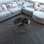 Casa si Gradina - Mobilier - Mese si birouri - Masute de cafea - Masuta cafea galaxy black glass P1371 ArteLemn 75 x 75 x 45 cm - Infinity.ro