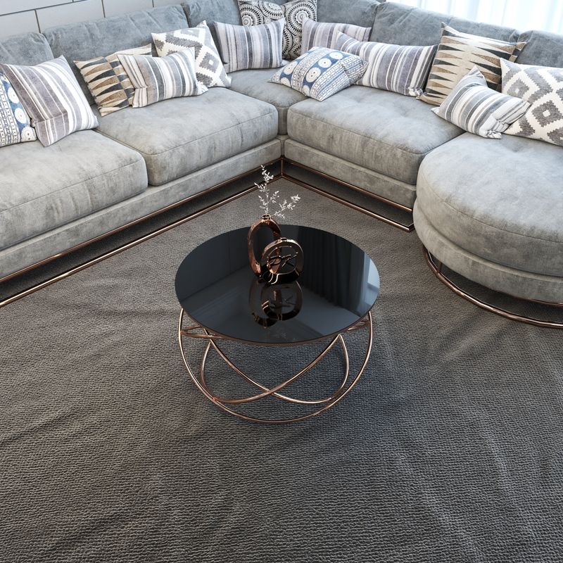 Casa si Gradina - Mobilier - Mese si birouri - Masute de cafea - Masuta cafea galaxy black glass ArteLemn 75 x 75 cm - Infinity.ro