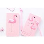 Market - Cadouri - Pachete si cosuri cadou - Set Cadou pentru Copii, Caiet cu Flamingo finisat cu piele ecologica + Pix cu Flamingo - Infinity.ro