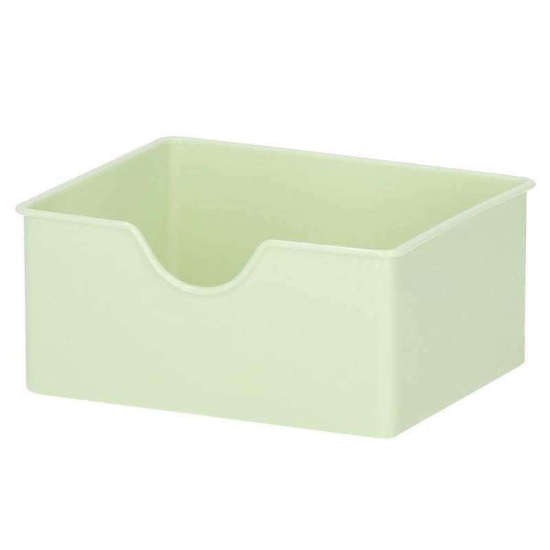 Fashion, accesorii si bijuterii - Femei - Bijuterii femei - Cutii bijuterii - Organizator pentru cosmetice, bijuterii si ceasuri, 6 compartimente si 1 sertar, crem/verde - Infinity.ro
