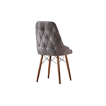 Casa si Gradina - Mobilier - Scaune si fotolii - Scaune - Scaune set 4 stella gri, picioare lemn, tapitat, stofa, 52 x 54 x 92 cm, ArteLemn - Infinity.ro