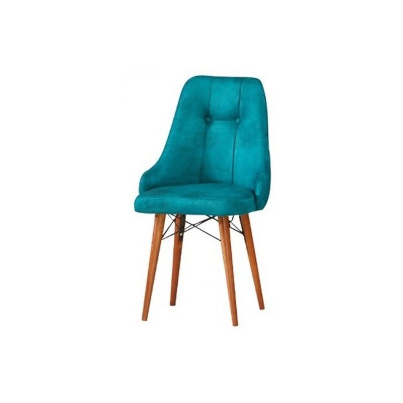 Casa si Gradina - Mobilier - Scaune si fotolii - Scaune - Scaune set 4 stella albastru, picioare lemn, tapitat, stofa, 52 x 54 x 92 cm, ArteLemn - Infinity.ro