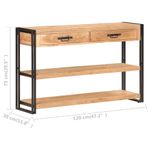 Casa si Gradina - Mobilier - Comode si corpuri - Comode - Servanta, 120 x 30 x 75 cm, lemn masiv de acacia - Infinity.ro