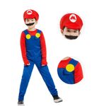 Jucarii, Copii si Bebe - Jucarii si jocuri - Jucarii de rol - Masti si costume copii - Costum Clasic Super Mario pentru copii 5-7 ani 115-125 cm - Infinity.ro