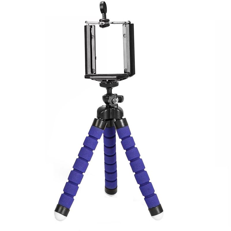 TV, Audio-Video si Foto - Aparate foto si accesorii - Accesorii foto si video - Trepiede - Trepied flexibil, suport pentru telefon si camera selfie, albastru - Infinity.ro