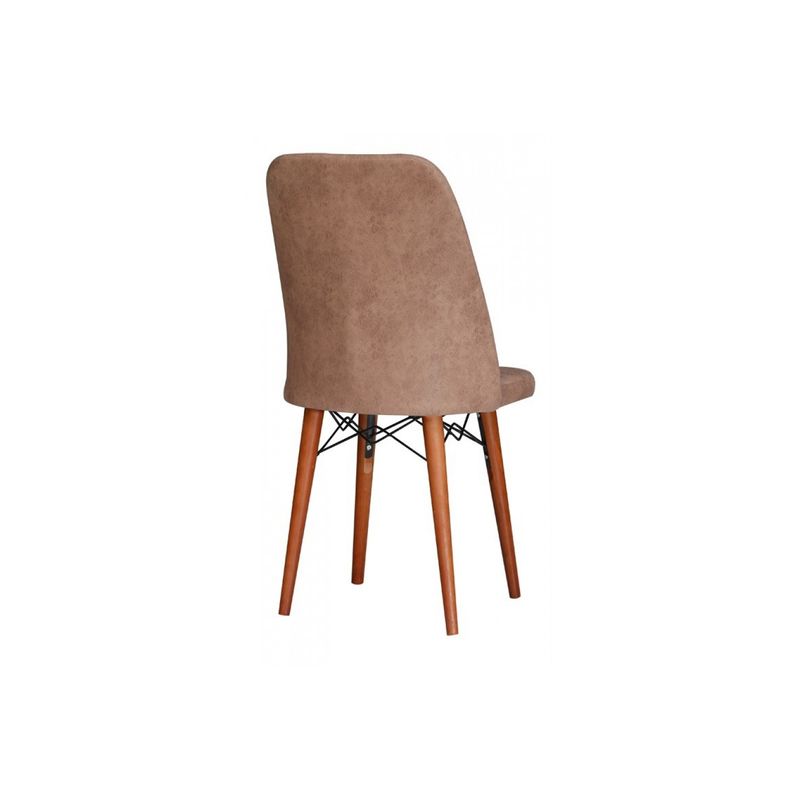 Casa si Gradina - Mobilier - Scaune si fotolii - Scaune - Scaune set 4 golden maro, picioare lemn, tapitat, stofa, 46 x 52 x 92 cm, ArteLemn - Infinity.ro