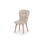 Casa si Gradina/Mobilier/Scaune si fotolii/Scaune - Scaune set 4 happy life crem, picioare lemn, tapitat, stofa, 47 x 42 x 88 cm ArteLemn, - Infinity.ro