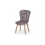 Casa si Gradina/Mobilier/Scaune si fotolii/Scaune - Scaune set 4 happy life gri, picioare lemn, tapitat, stofa, 47 x 42 x 88 cm, ArteLemn - Infinity.ro