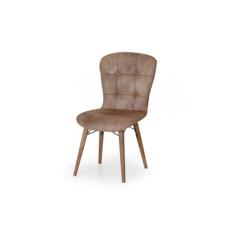 Casa si Gradina - Mobilier - Scaune si fotolii - Scaune - Scaune set 4 happy life albastru, picioare lemn, tapitat, stofa, 47 x 42 x 88 cm, ArteLemn - Infinity.ro