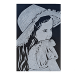 Casa si Gradina - Decoratiuni - Tablouri - Tablou personalizat cu sclipici argintiu, handmade, 50x70 cm - Infinity.ro