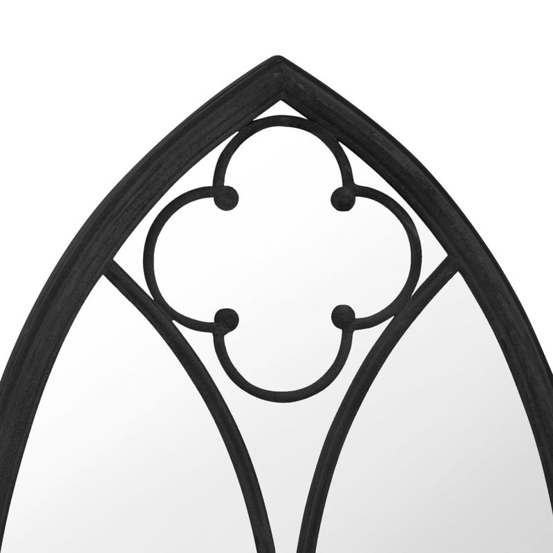 Casa si Gradina - Gradina si terasa - Decoratiuni exterior - Ornamente gradina - Oglinda de gradina, negru, 70 x 30 cm, fier uz exterior - Infinity.ro