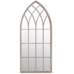 Casa si Gradina - Gradina si terasa - Decoratiuni exterior - Ornamente gradina - Oglinda de gradina, nisipiu, 70 x 30 cm, fier, uz exterior - Infinity.ro