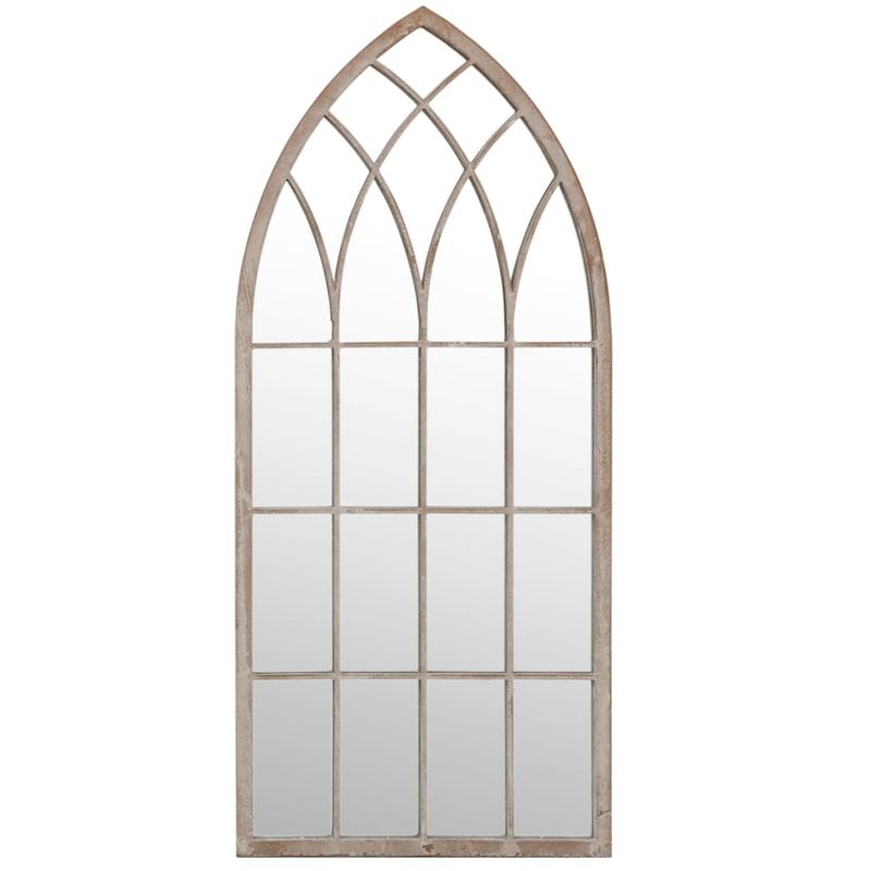 Casa si Gradina - Gradina si terasa - Decoratiuni exterior - Ornamente gradina - Oglinda de gradina, nisipiu, 70 x 30 cm, fier, uz exterior - Infinity.ro