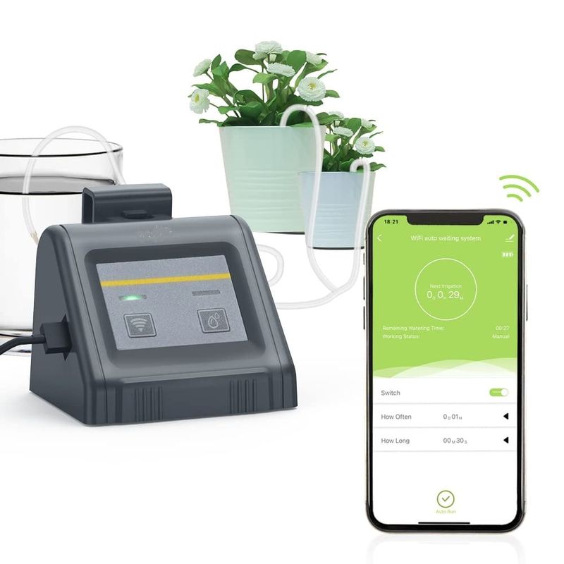 Casa si Gradina/Gradinarit si plante/Instalatii si accesorii pentru irigatii/Aparate pentru stropit gradina - Set aparat de irigat, automat, prin picurare ,inteligent,  programabil prin aplicatia telefonului dar si manual - Infinity.ro
