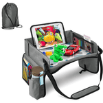 Jucarii, Copii si Bebe - Jucarii si jocuri - Jucarii & jocuri educative - Jocuri si jucarii educative - Organizator pentru copii tip masa, cu centura, diverse buzunare si suporturi, gri - Infinity.ro