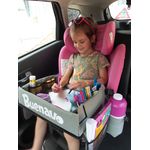 Jucarii, Copii si Bebe - Jucarii si jocuri - Jucarii & jocuri educative - Jocuri si jucarii educative - Organizator pentru copii tip masa, cu centura, diverse buzunare si suporturi, gri - Infinity.ro