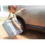 Jucarii, Copii si Bebe - Jucarii si jocuri - Jucarii & jocuri educative - Jocuri si jucarii educative - Organizator pentru copii tip masa, cu centura, diverse buzunare si suporturi, gri - Infinity.ro