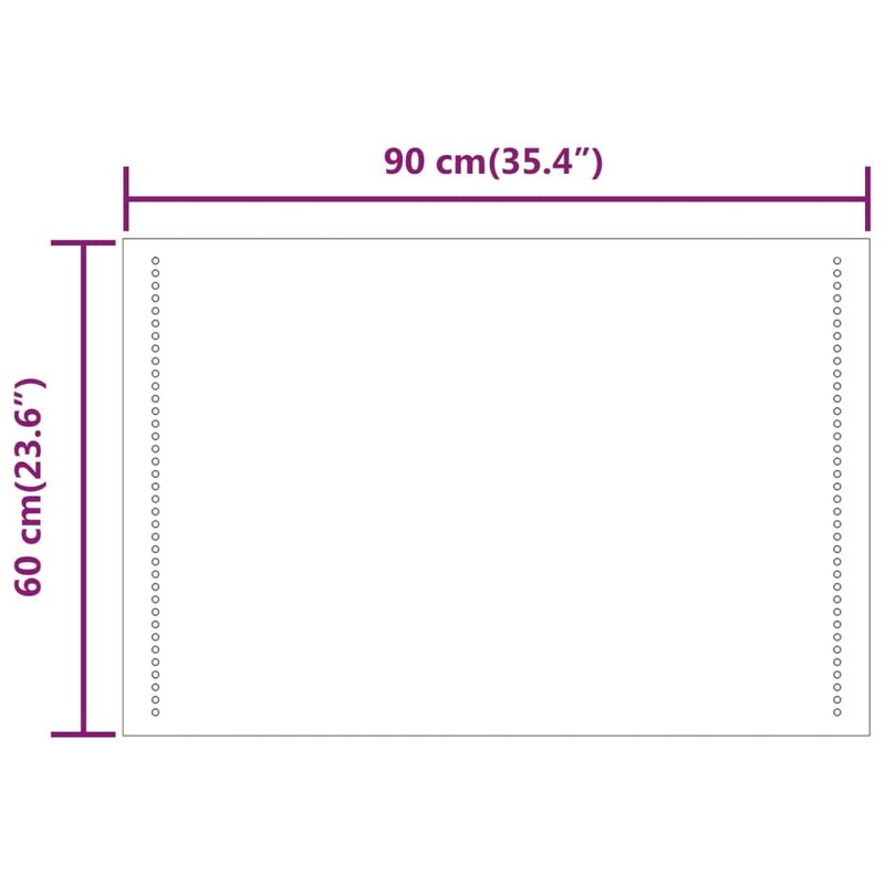 Casa si Gradina - Mobilier - Mobilier baie - Oglinzi baie - Oglinda de baie cu LED, 90 x 60 cm - Infinity.ro