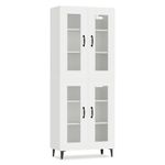Casa si Gradina - Mobilier - Dulapuri si sifoniere - Dulapuri - Dulap inalt, alb, 69,5 x 34 x 180 cm, lemn compozit - Infinity.ro