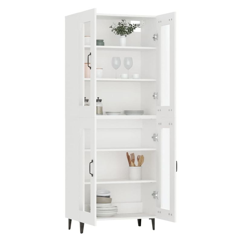 Casa si Gradina - Mobilier - Dulapuri si sifoniere - Dulapuri - Dulap inalt, alb, 69,5 x 34 x 180 cm, lemn compozit - Infinity.ro