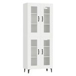 Casa si Gradina - Mobilier - Dulapuri si sifoniere - Dulapuri - Dulap inalt, alb, 69,5 x 34 x 180 cm, lemn compozit - Infinity.ro