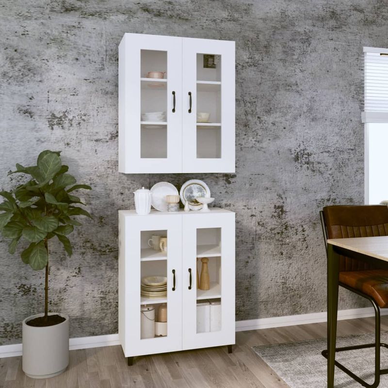 Casa si Gradina - Mobilier - Dulapuri si sifoniere - Dulapuri - Dulap inalt, alb, 69,5 x 34 x 180 cm, lemn compozit - Infinity.ro