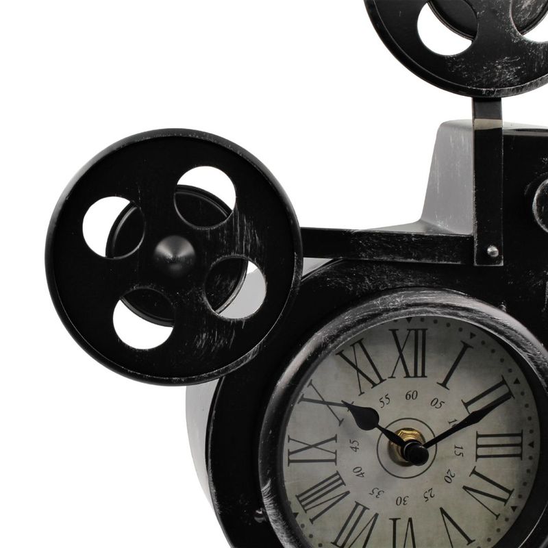 Casa si Gradina - Decoratiuni - Ceasuri - Ceas metalic retro camera video cu trepied - Infinity.ro