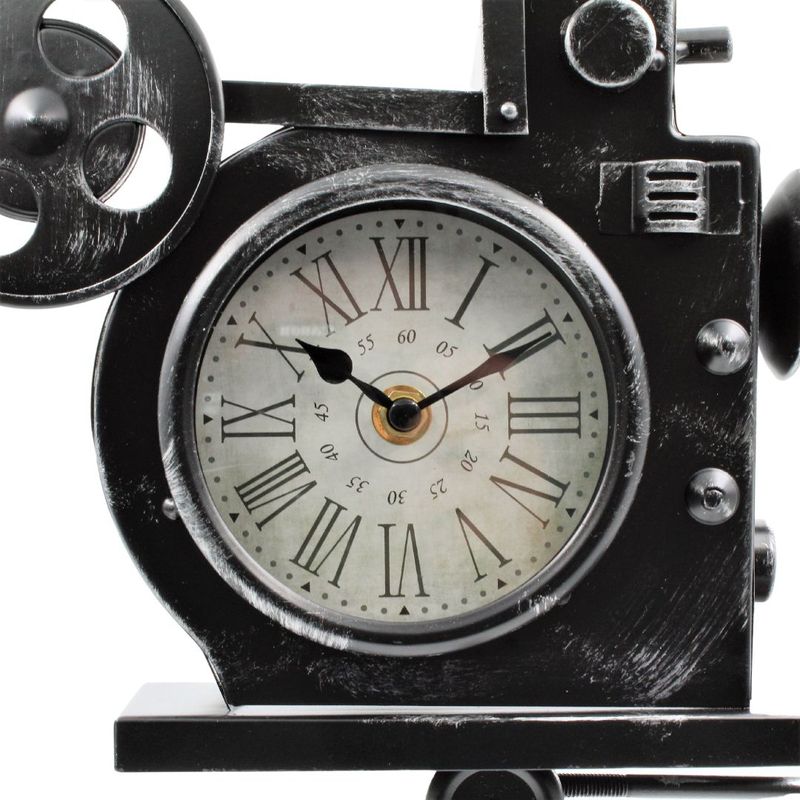 Casa si Gradina - Decoratiuni - Ceasuri - Ceas metalic retro camera video cu trepied - Infinity.ro