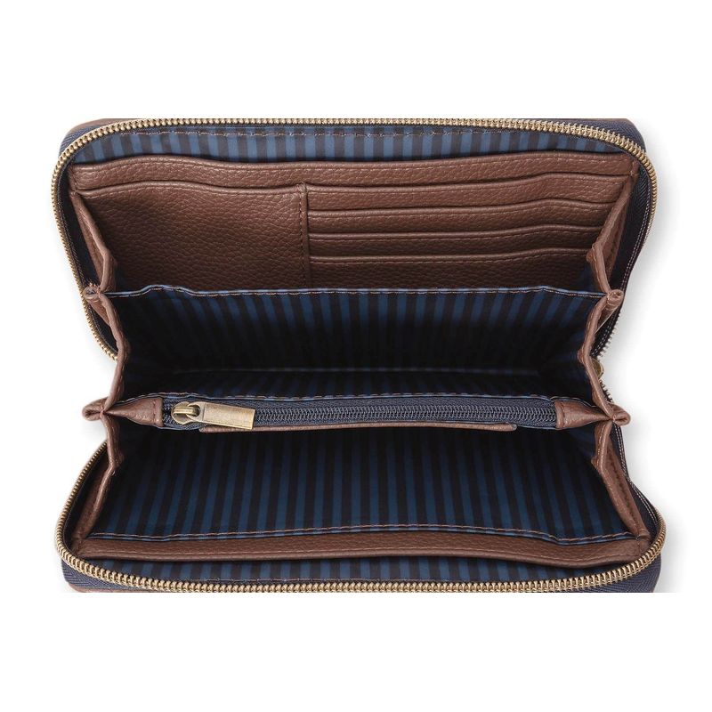 Fashion, accesorii si bijuterii - Femei - Accesorii femei - Portofele femei - Portofel Kyoto Festival Denim Blue 18x11x3cm - Infinity.ro