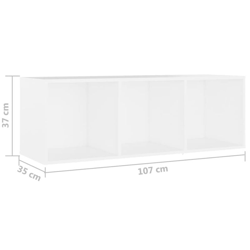 Casa si Gradina - Mobilier - Dulapuri si sifoniere - Dulapuri - Dulapuri TV, 4 buc., alb, 107 x 35 x 37 cm, lemn prelucrat, Alb, 107 x 35 x 37 cm - Infinity.ro
