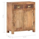 Casa si Gradina - Mobilier - Comode si corpuri - Comode - Servanta, 65 x 30 x 75 cm, lemn masiv de mango nefinisat - Infinity.ro