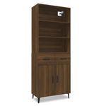 Casa si Gradina - Mobilier - Dulapuri si sifoniere - Dulapuri - Dulap inalt, stejar maro, lemn compozit - Infinity.ro