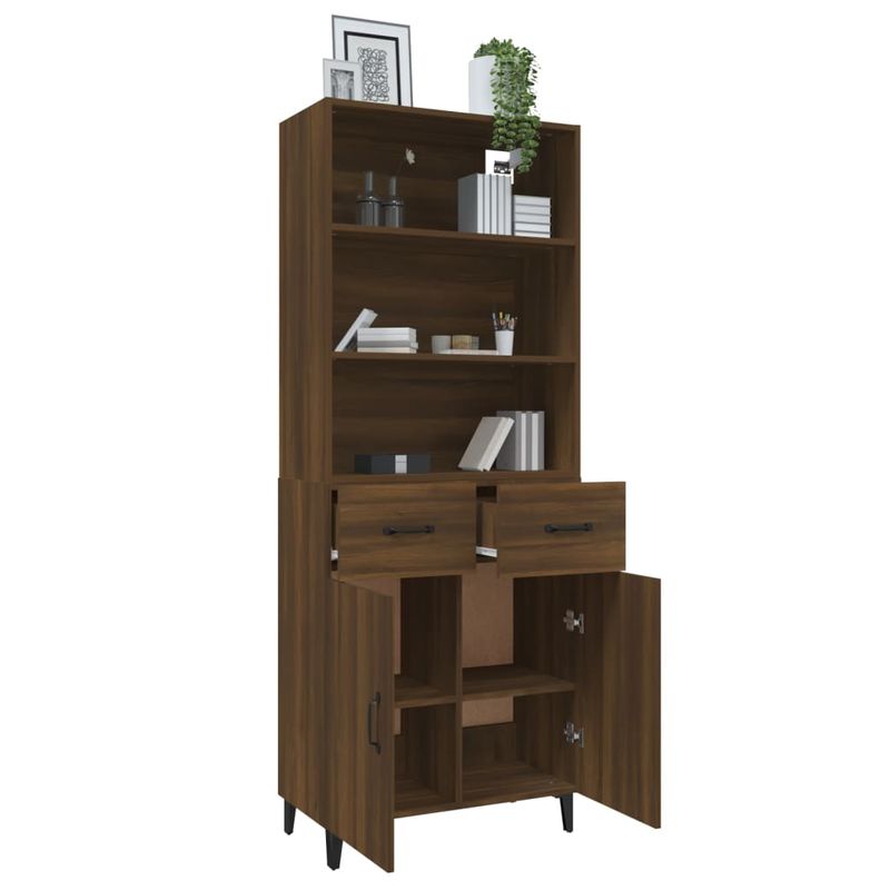 Casa si Gradina - Mobilier - Dulapuri si sifoniere - Dulapuri - Dulap inalt, stejar maro, lemn compozit - Infinity.ro