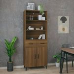 Casa si Gradina - Mobilier - Dulapuri si sifoniere - Dulapuri - Dulap inalt, stejar maro, lemn compozit - Infinity.ro