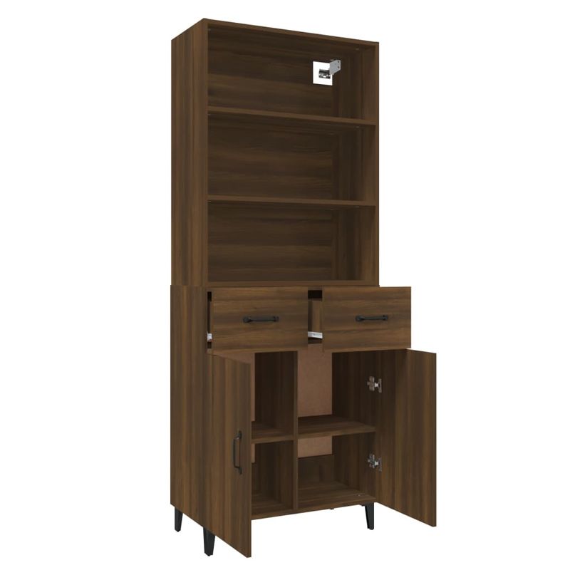 Casa si Gradina - Mobilier - Dulapuri si sifoniere - Dulapuri - Dulap inalt, stejar maro, lemn compozit - Infinity.ro
