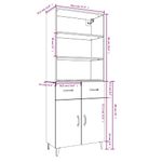 Casa si Gradina - Mobilier - Dulapuri si sifoniere - Dulapuri - Dulap inalt, stejar maro, lemn compozit - Infinity.ro
