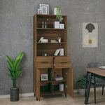 Casa si Gradina - Mobilier - Dulapuri si sifoniere - Dulapuri - Dulap inalt, stejar maro, lemn compozit - Infinity.ro