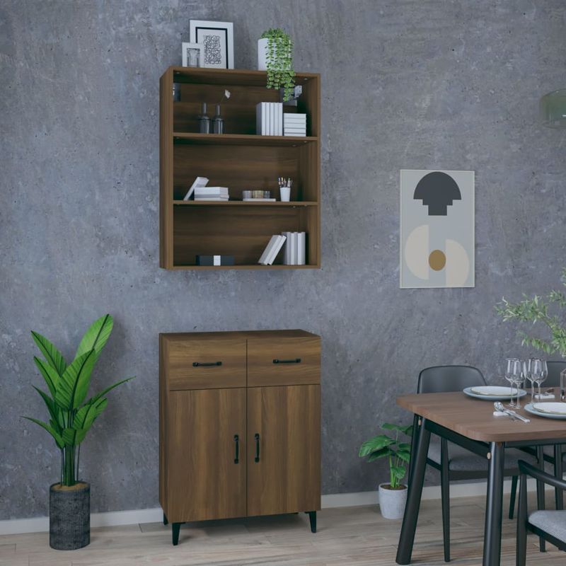 Casa si Gradina - Mobilier - Dulapuri si sifoniere - Dulapuri - Dulap inalt, stejar maro, lemn compozit - Infinity.ro