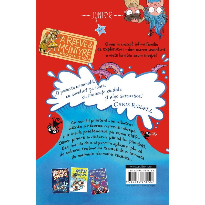 Carti si Birotica - Carti - Carti pentru copii - Basme si povesti - Oliver si perucile de mare, Philip Reeve , Sarah McIntyre - Infinity.ro