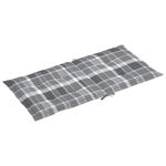 Casa si Gradina - Gradina si terasa - Mobilier exterior - Perne decorative exterior - Perne scaun gradina, 2 buc., gri model carouri, 100x50x3 cm - Infinity.ro