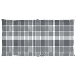 Casa si Gradina - Gradina si terasa - Mobilier exterior - Perne decorative exterior - Perne scaun gradina, 2 buc., gri model carouri, 100x50x3 cm - Infinity.ro