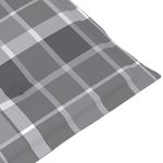 Casa si Gradina - Gradina si terasa - Mobilier exterior - Perne decorative exterior - Perne scaun gradina, 2 buc., gri model carouri, 100x50x3 cm - Infinity.ro