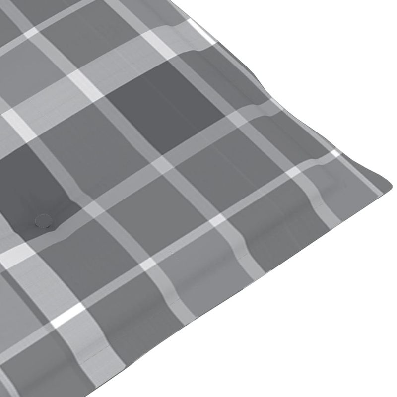 Casa si Gradina - Gradina si terasa - Mobilier exterior - Perne decorative exterior - Perne scaun gradina, 2 buc., gri model carouri, 100x50x3 cm - Infinity.ro