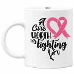 Casa si Gradina - Bucatarie si vesela - Cani si pahare - Cani si cesti - Cana A cure worth fighting for, Priti Global, 330 ml - Infinity.ro