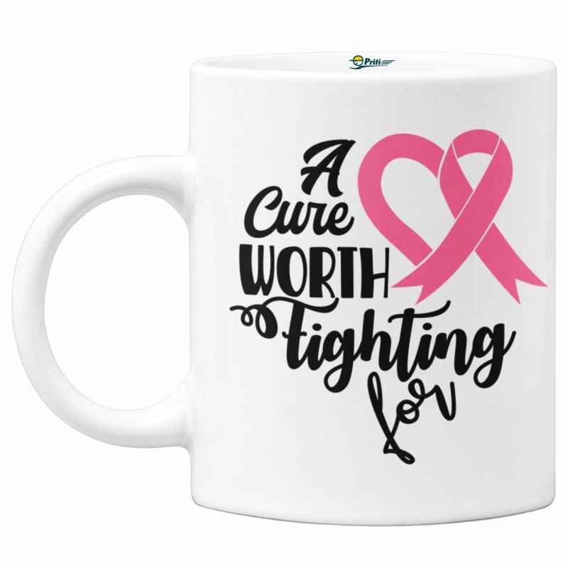 Casa si Gradina - Bucatarie si vesela - Cani si pahare - Cani si cesti - Cana A cure worth fighting for, Priti Global, 330 ml - Infinity.ro